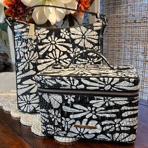 NWT Brahmin Katie Crossbody & Charmaine Makeup Case, Daisy Batik Melbourne